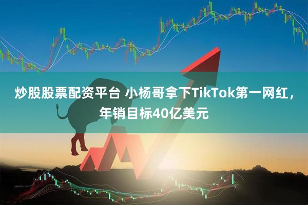 炒股股票配资平台 小杨哥拿下TikTok第一网红，年销目标40亿美元