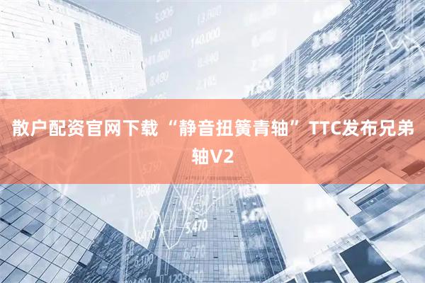 散户配资官网下载 “静音扭簧青轴” TTC发布兄弟轴V2